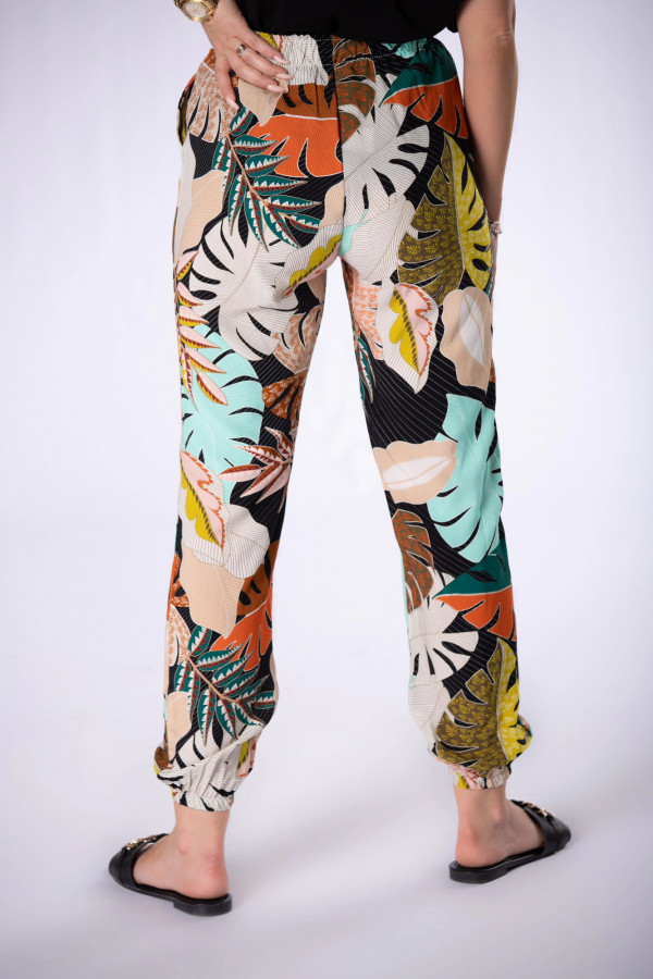 Spodnie w tropikalne wzory ZANZI 2