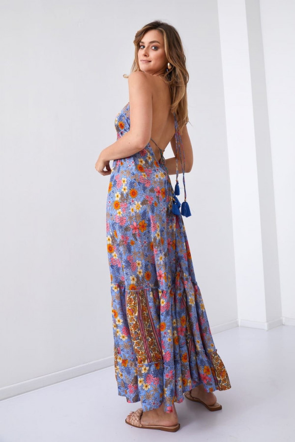 Maxi sukienka na ramiączkach w kwiaty SUNFLOWER 4